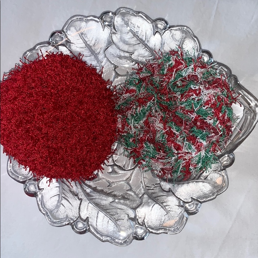 Hand Crafted Two Crocheted Kitchen Scrubbies - Picture 3 of 5
